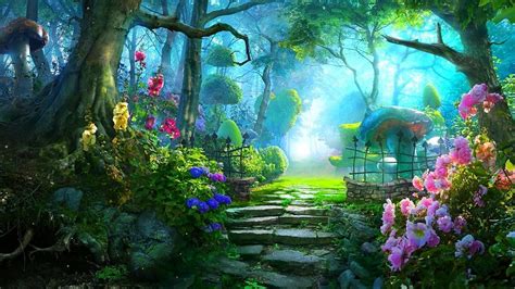 Graceful princess magical garden